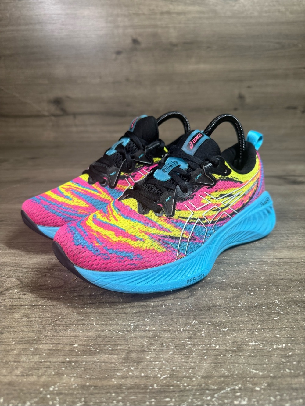 ASICS Gel Cumulus 25 Womens 8 Color Injection Pink Yellow Blue 1012B580-400 - Picture 4 of 9